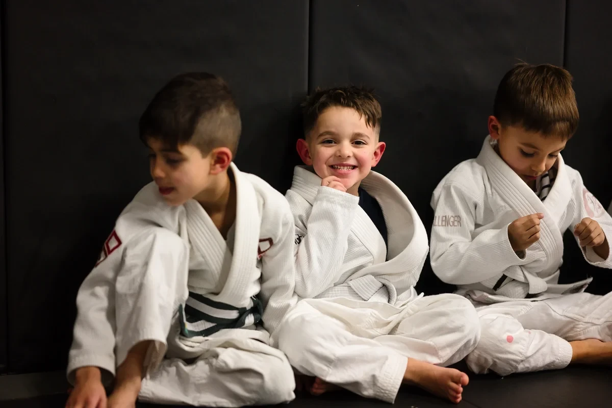Happy kids BJJ students smiling at Yorkdale Martial Arts Academy in York