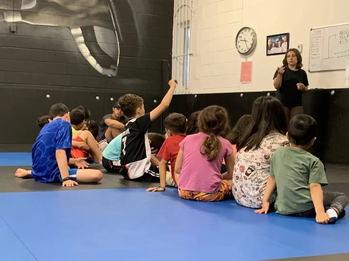 Summer camp group instruction at Yorkdale Martial Arts Academy in York