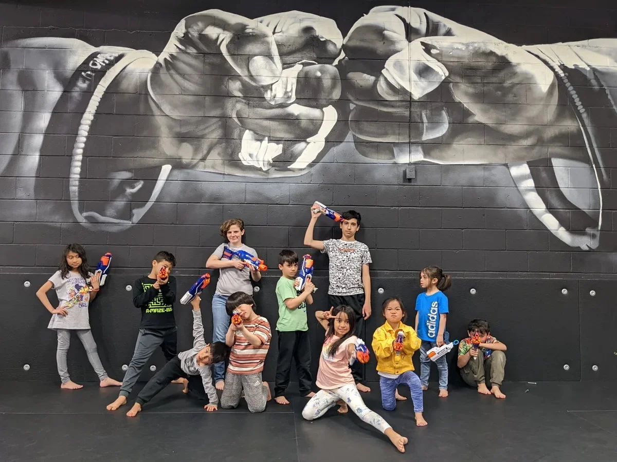 Children playing at Yorkdale Martial Arts summer camp serving Toronto